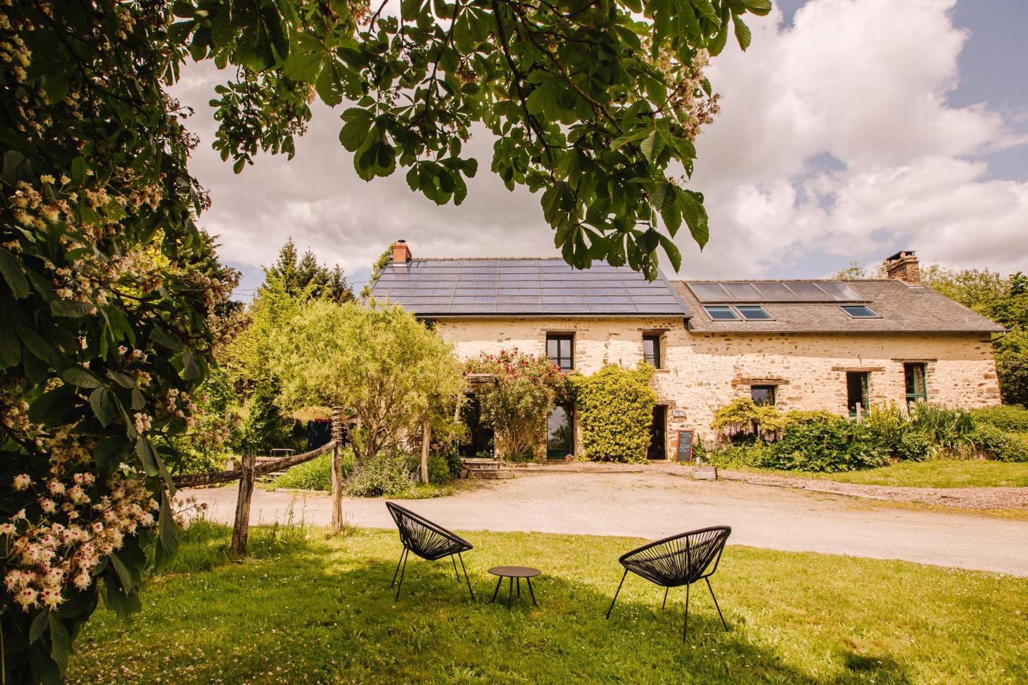 Ecolodge La Belle Verte Saint-Mʼhervé Eksteriør billede