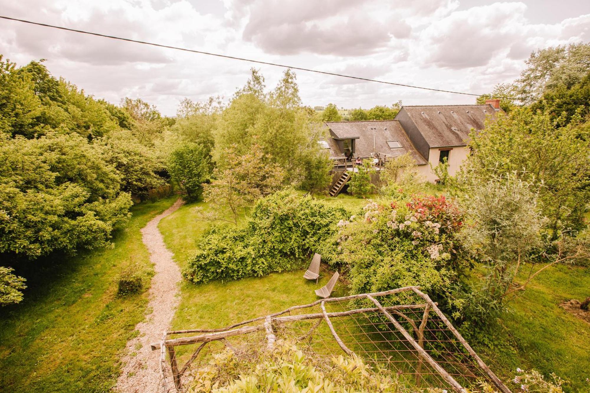Ecolodge La Belle Verte Saint-Mʼhervé Eksteriør billede